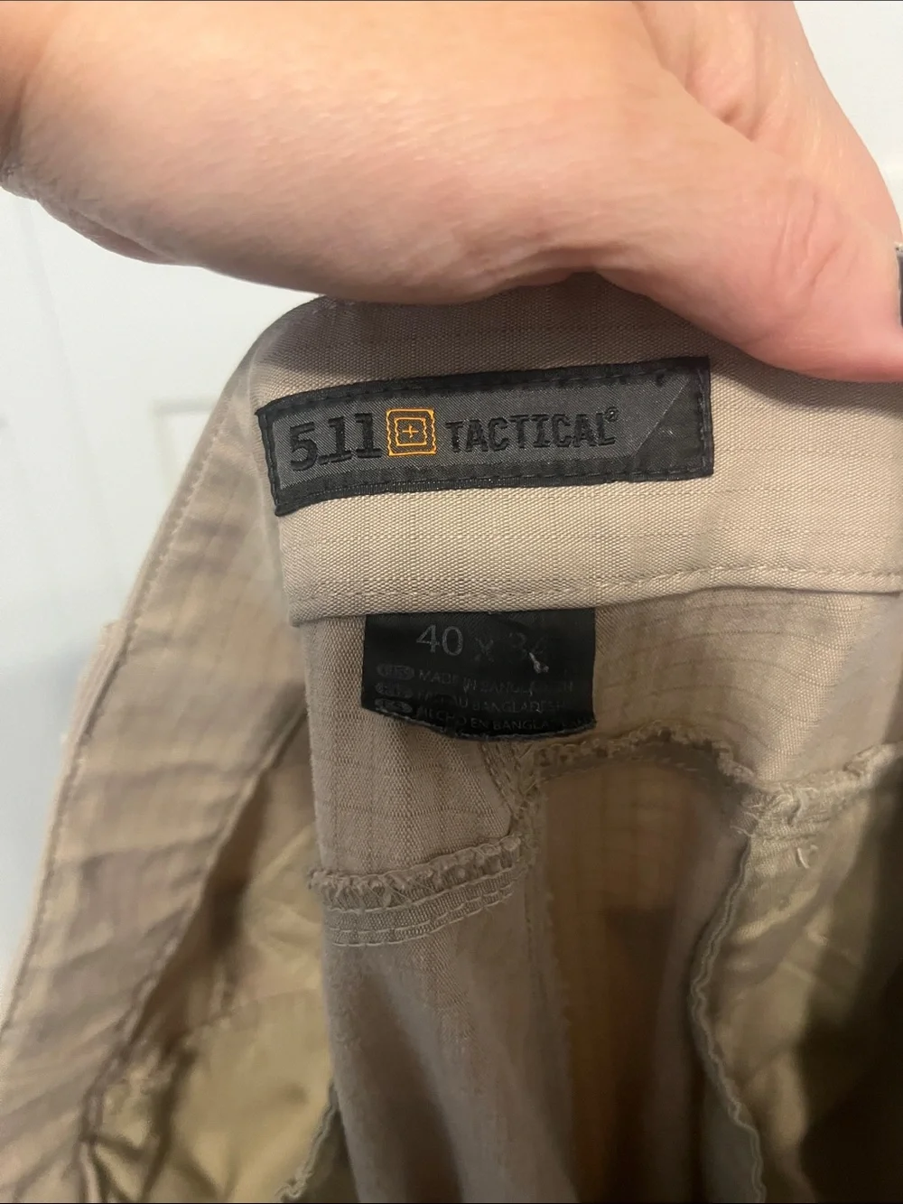 Men 5 11 5.11 Tactical 40X34 40 X 34 Cargo Pants Khaki Lightweight Utility Style